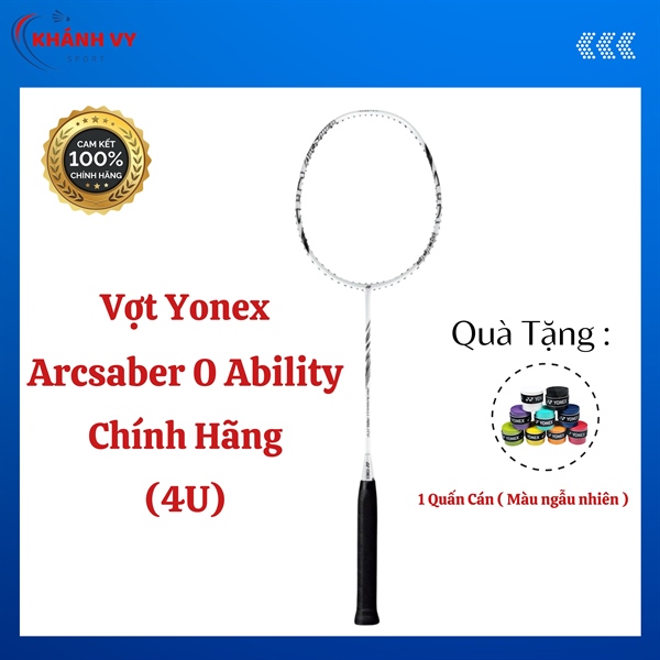Vợt Cầu Lông Yonex Arcsaber 0 Ability - Trắng Nâu Chính Hãng