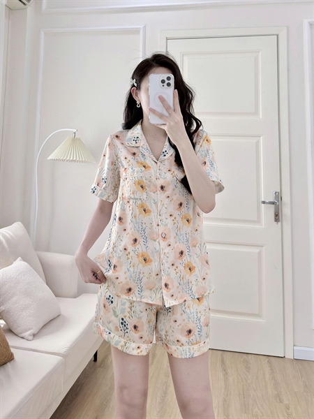 Pijama ngắn Flower Ora