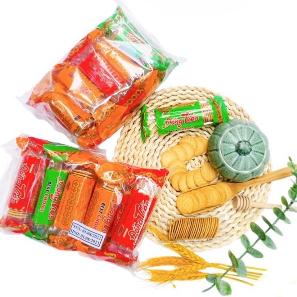 Bánh quy đồng tiền bịch 10 gói (50g/gói)