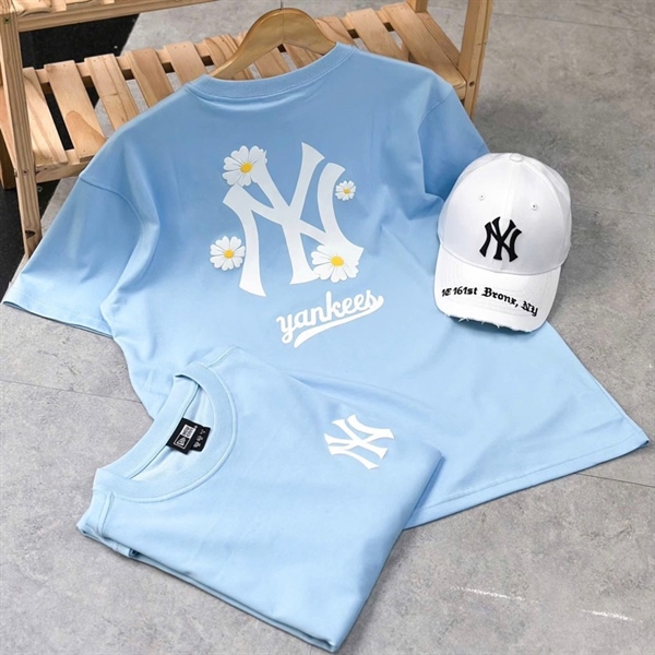 ÁO THUN NEW ERA NY YANKEES FLOWERS - CÚC XANH