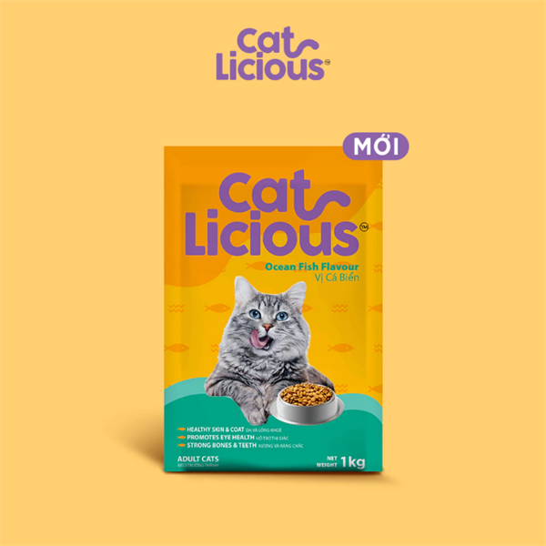 Hạt cho mèo CatLicious Adult Ocean Fish Flavor