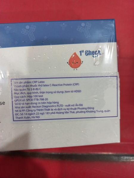 CRP Latex (Hộp 100 test) - Ấn Độ (Hộp) 2