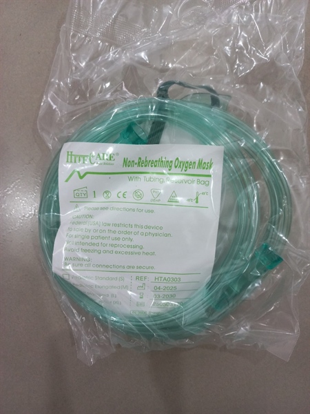 Mặt nạ Oxy có túi người lớn sz L Hitec (01 cái/túi) - Hitec Medical Cp., Ltd