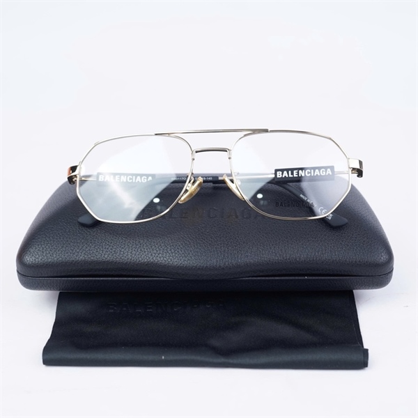 Kính Balenciaga gọng vàng BB0117O 003 (57-18-145) KG+