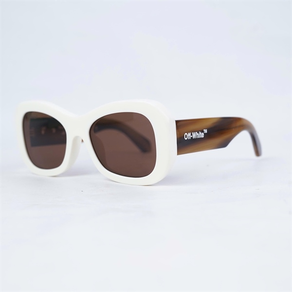 Kính Off White trắng ngà mắt đen OERI059 0264 (54-19-145) KG+