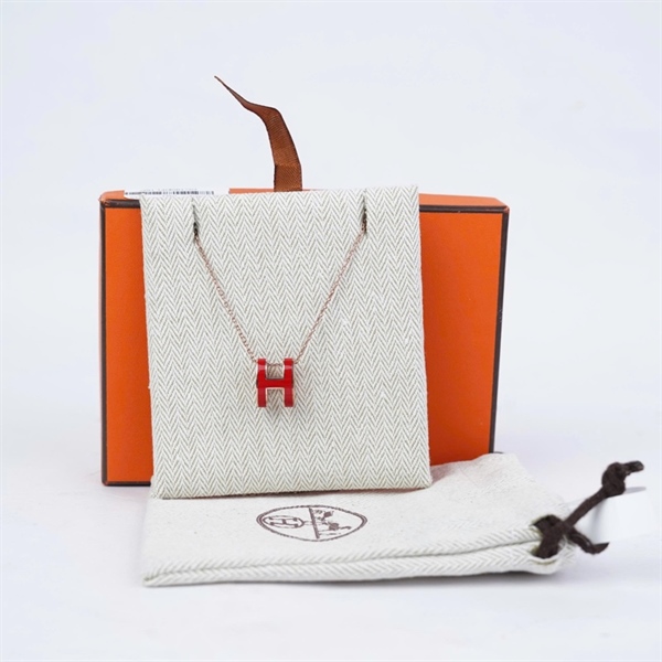 Dây chuyền Hermes đỏ (A-T) KG+