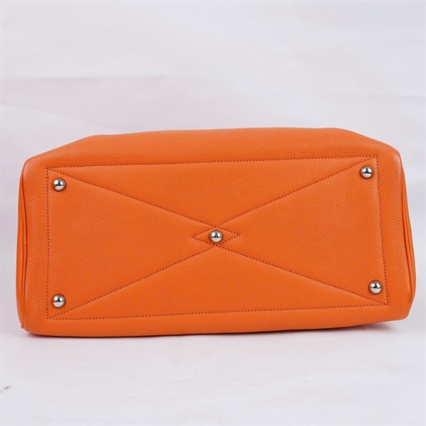 Túi Hermes Handle cam kèm ổ+ 1 chìa stamp L sz36 (A-T) KG+