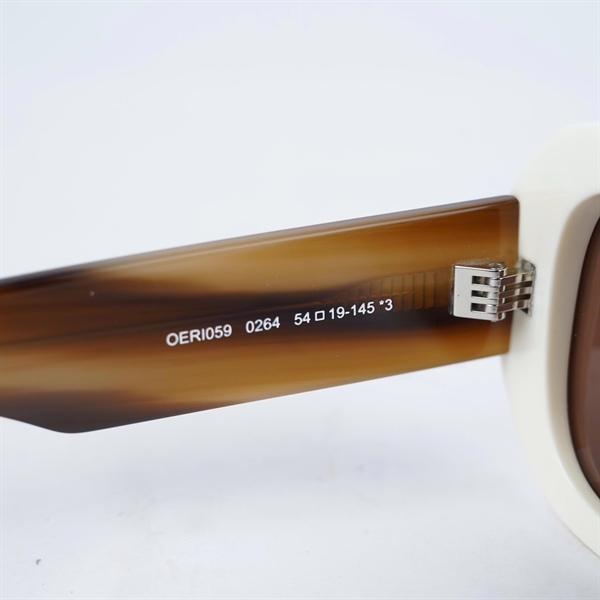 Kính Off White trắng ngà mắt đen OERI059 0264 (54-19-145) KG+