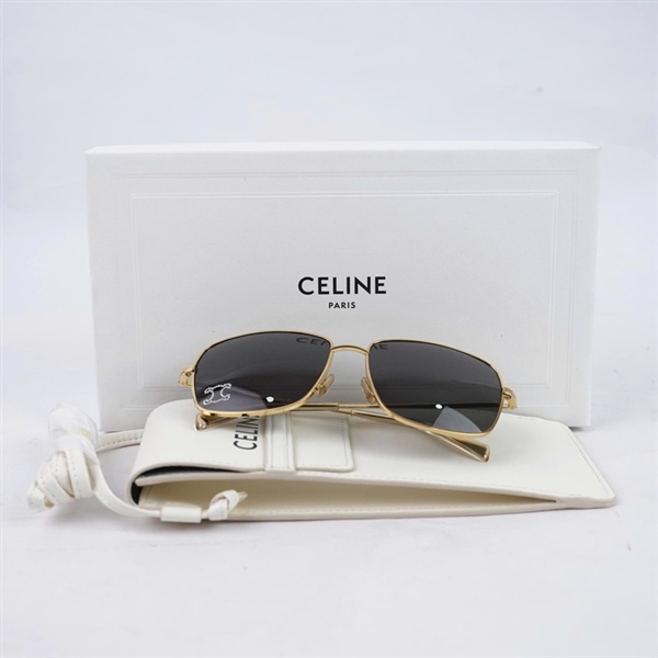 Kính Celine đen gọng vàng CL40284U 30A (59-16-145) KG+