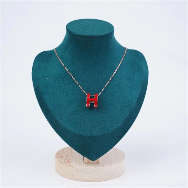 Dây chuyền Hermes đỏ (A-T) KG+