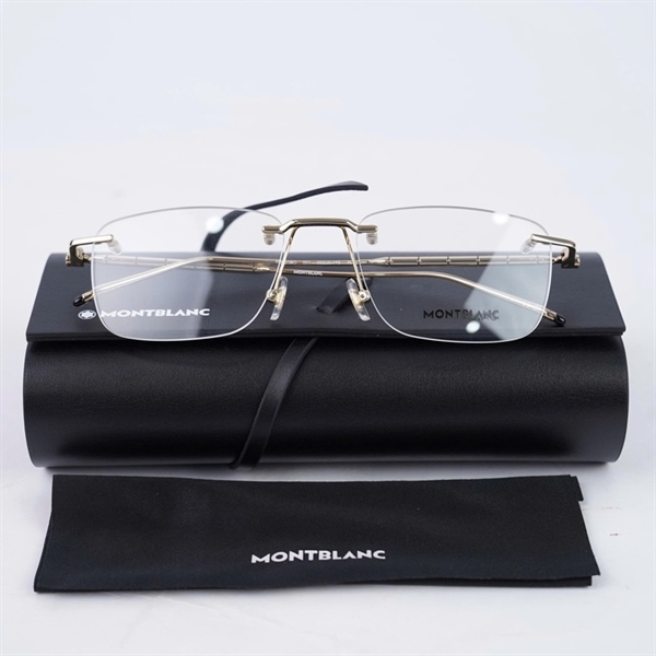 Kính Montblanc gọng vàng MB0215O 001 (55-20-145) KG+