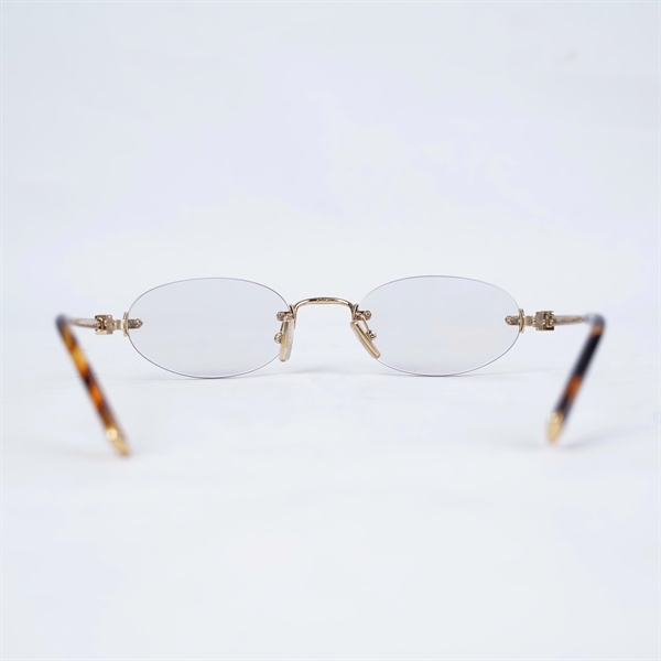 Kính Miu Miu gọng vàng pha loang SMUA54 5AK-08N (51-20-140) KG+