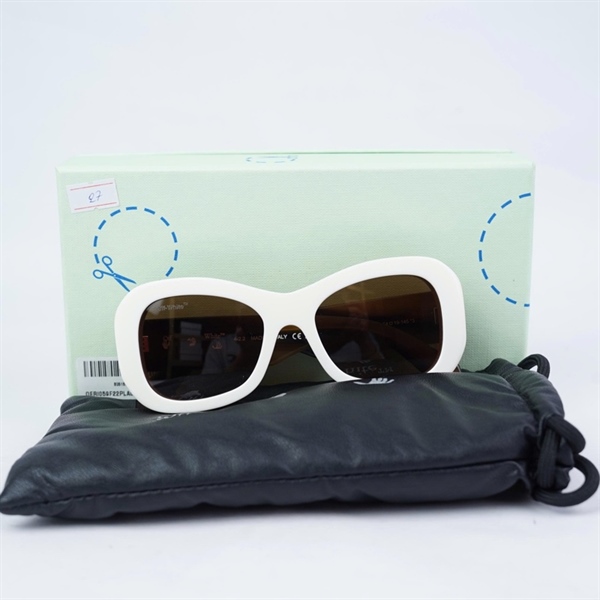 Kính Off White trắng ngà mắt đen OERI059 0264 (54-19-145) KG+