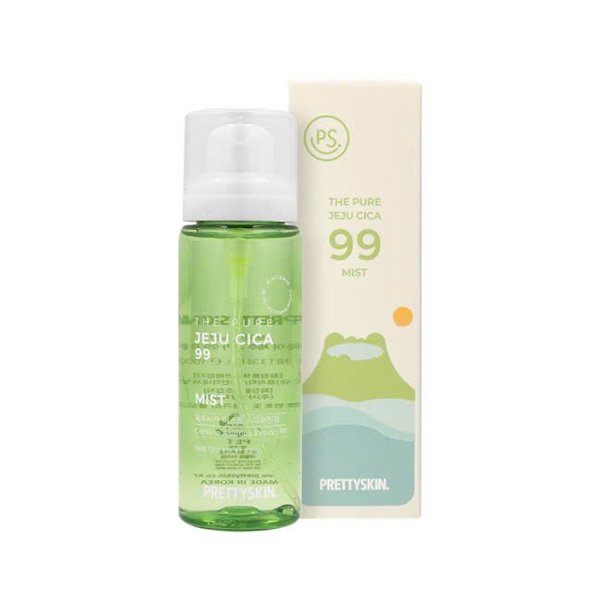 Xịt khoáng rau má The Pure Jeju Cica 99 mist Prettyskin 100ml