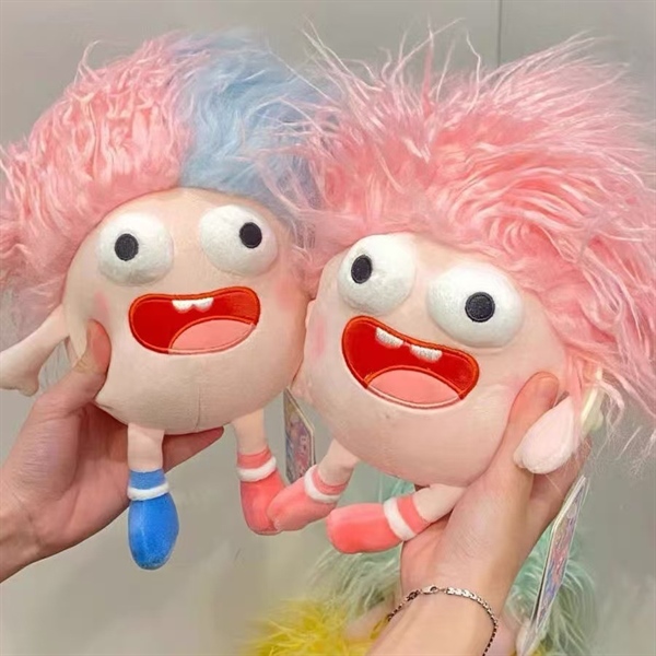 TB gấu bông mắt lồi tóc xù nhiều màu 25cm