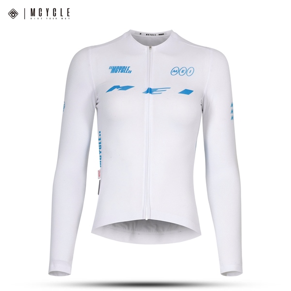 ÁO DÀI TAY ĐẠP XE NỮ MCYCLE MY360 WHITE - BLUE