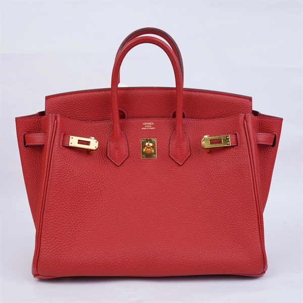 Túi Hermes Birkin đỏ kèm ổ+ 2 chìa stamp X sz25 (A-T) KG+