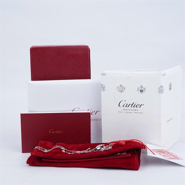 Dây chuyền Cartier Love bạc đính kim (ORB158) (LTB) KG+