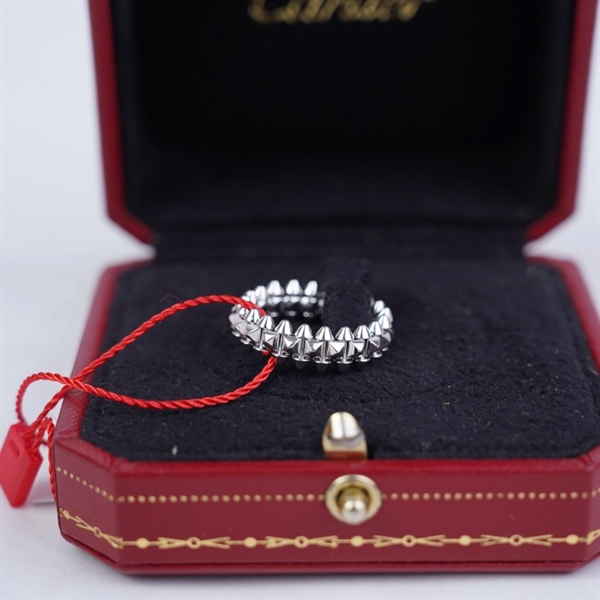 Nhẫn Cartier Clash bạc (425BKX) sz49 (LTB) KG+