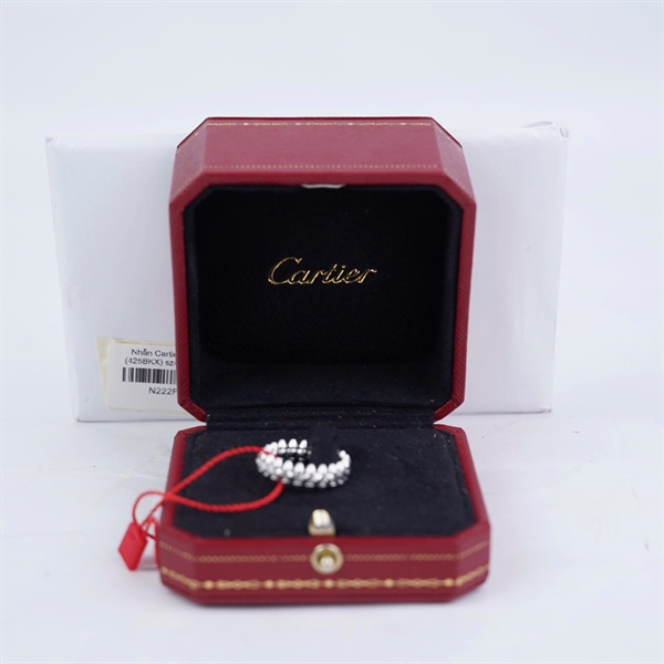Nhẫn Cartier Clash bạc (425BKX) sz49 (LTB) KG+