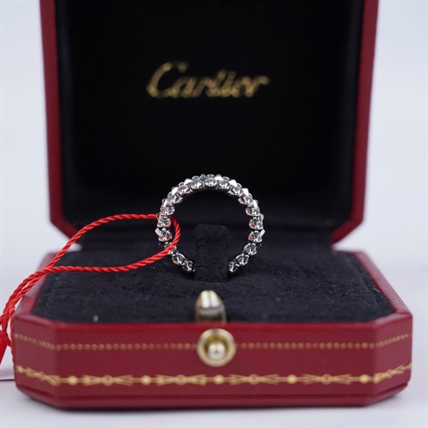 Nhẫn Cartier Clash bạc (425BKX) sz49 (LTB) KG+