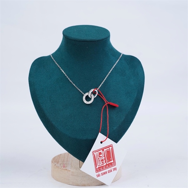 Dây chuyền Cartier Love bạc đính kim (ORB158) (LTB) KG+