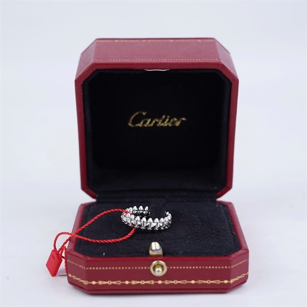 Nhẫn Cartier Clash bạc (425BKX) sz49 (LTB) KG+