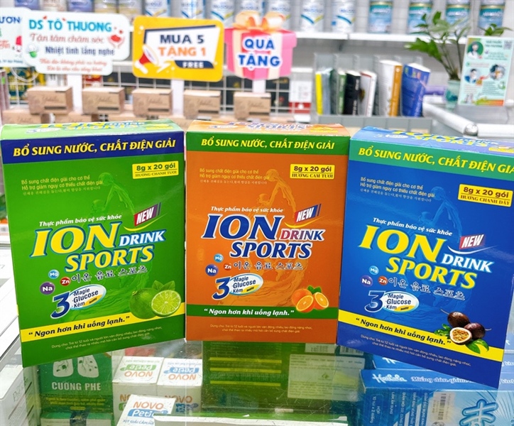Ion drink sports hộp 20 gói 8g
