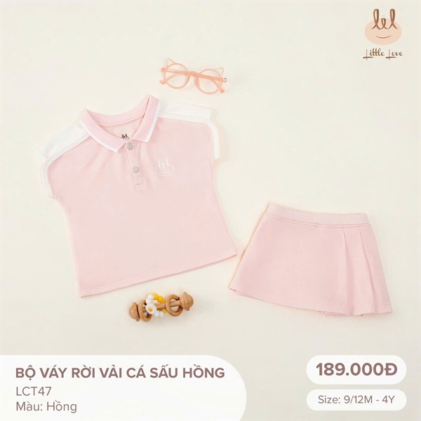 LiL Bộ váy rời vải cá sấu