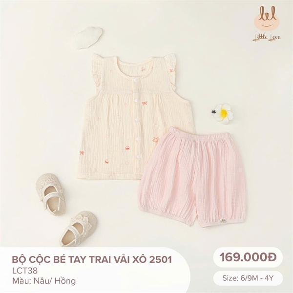 LiL Bộ cộc tay vải xô 2502