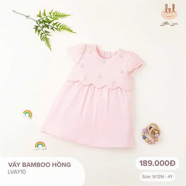 LiL Váy Bambo thêu hoa