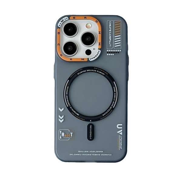 Case Đen Magsafe Viền Cam - 16 PROMAX