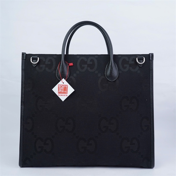 Túi GG Tote đen (H039828063) sz37 (HT)+