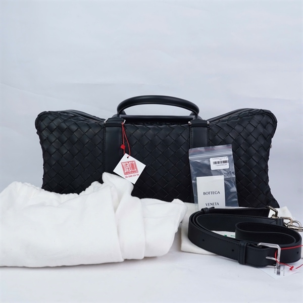 Túi Bottega du lịch đen sz48 KG+
