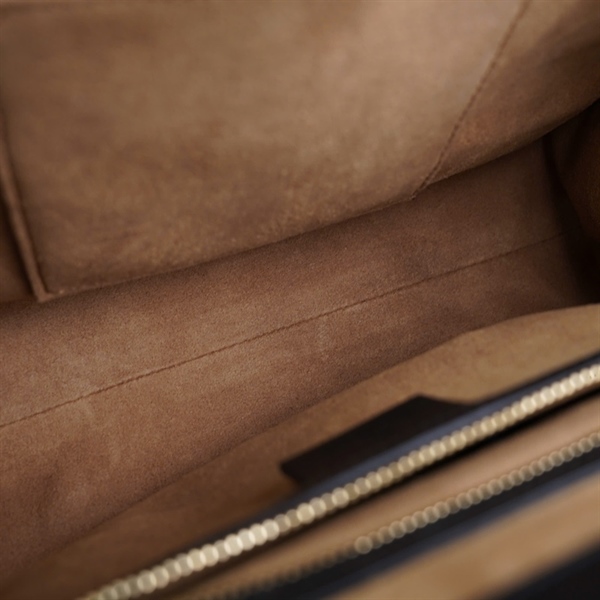 Túi GG Padlock xám nắp đen kèm 2 chìa (I022370817) sz đáy 28cm-miệng 23cm +