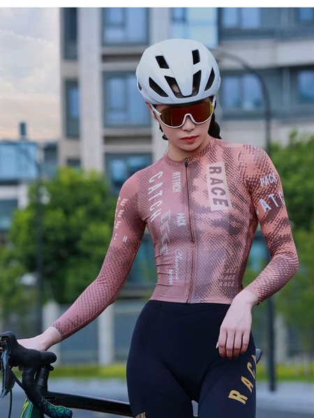 ÁO DAI TAY ĐẠP XE NỮ RACE CATCH - BROWN