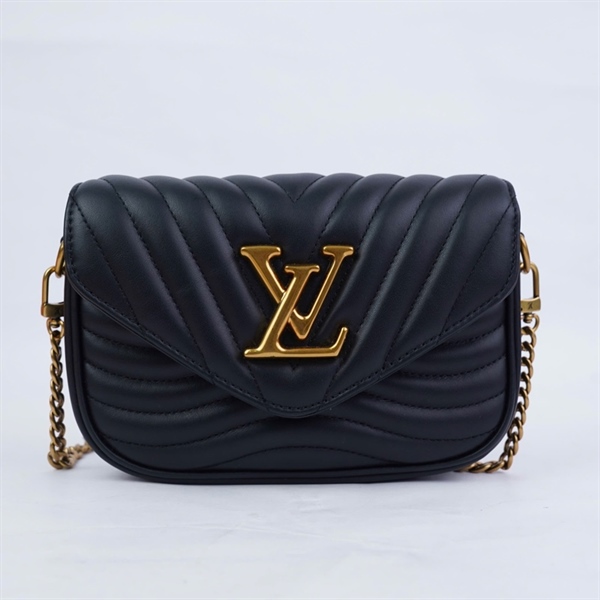 Túi LV Wave đen kèm ví 2 strap (SN0282) sz18 KG+