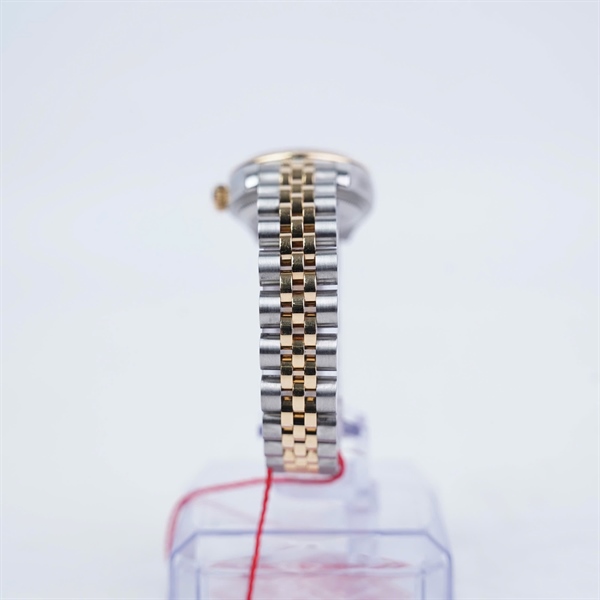 Đồng hồ Rolex bạc mặt vàng (Z151676) sz28 (HC) KG+