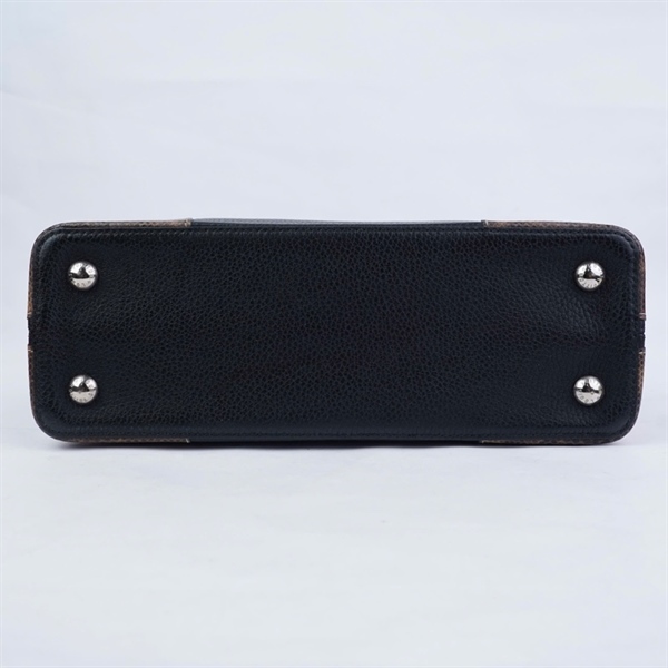 Túi LV Capu đen góc nâu da trăn (MI0177) sz31 (HN) KG+