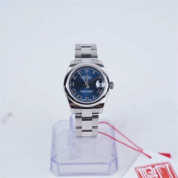 Đồng hồ Rolex bạc mặt xanh (no seri ) sz33 (HC) KG+