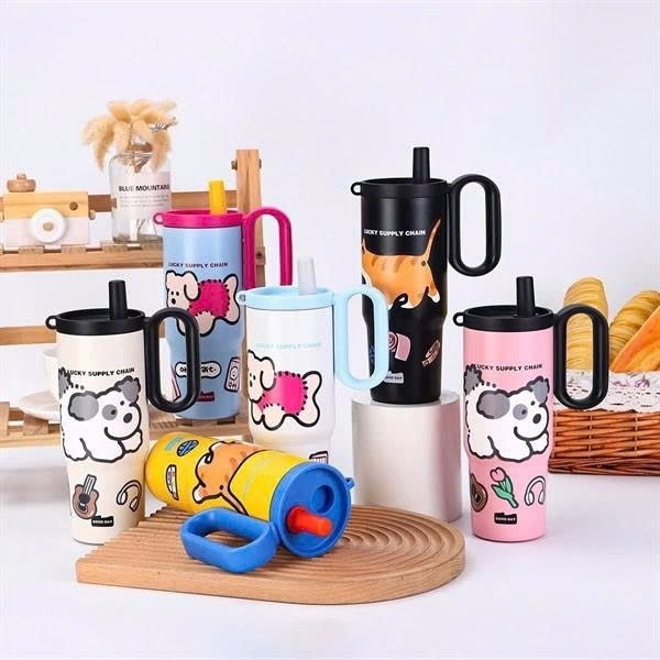 Bình Giữ Nhiệt Sticker Hoạt Hình 720ml (Thùng 50)