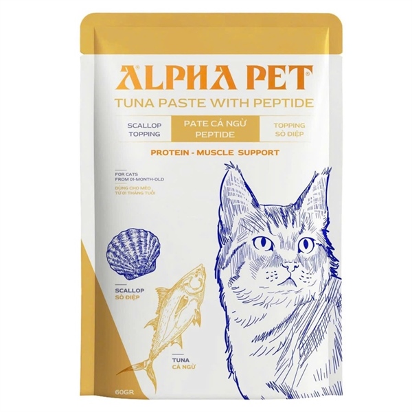 Pate Alpha Pet cho mèo 60g