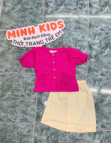 BG Bộ bà ba hồng đậm (1-10)