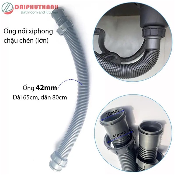 Ống nối xả chậu chén Ø49 (I)