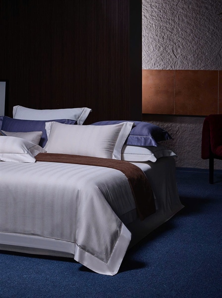 Bộ ga be họa tiết sọc nhí | 100s Cotton hai lớp - NY02.06