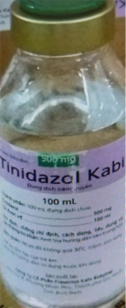 Tinidazol 500mg/100ml - Bidiphar (Thầu 2017)