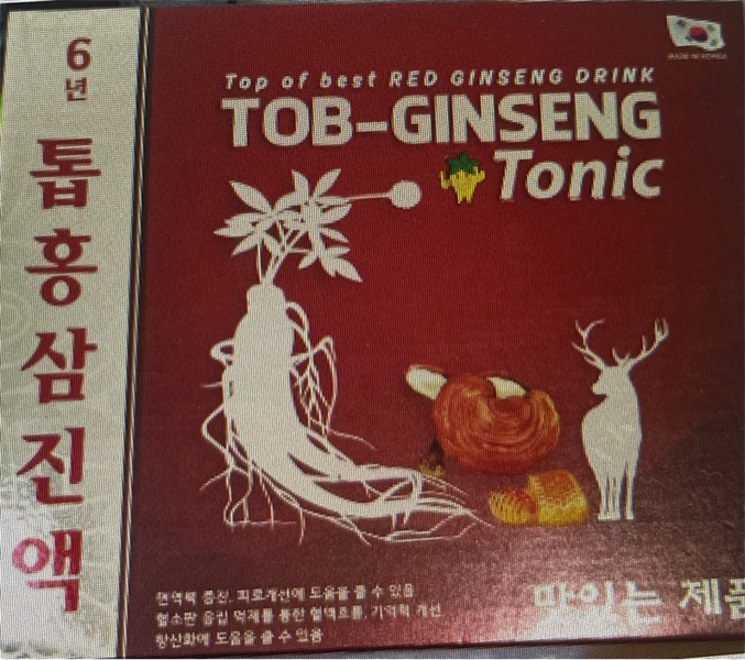 Tob ginseng Tonic (H*2chai*200g) - Korea