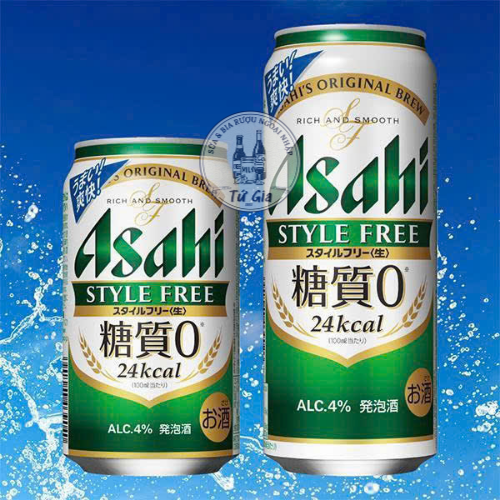 BIA KHÔNG ĐƯỜNG ASAHI STYLE FREE 350ML ALC.4%