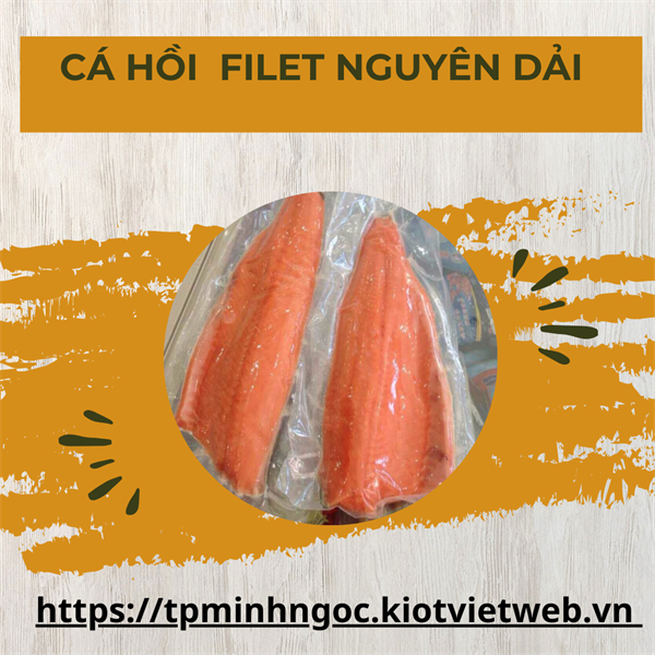 Cá Hồi Nauy Filet Đông nguyên dải (1.8-2.2kg)
