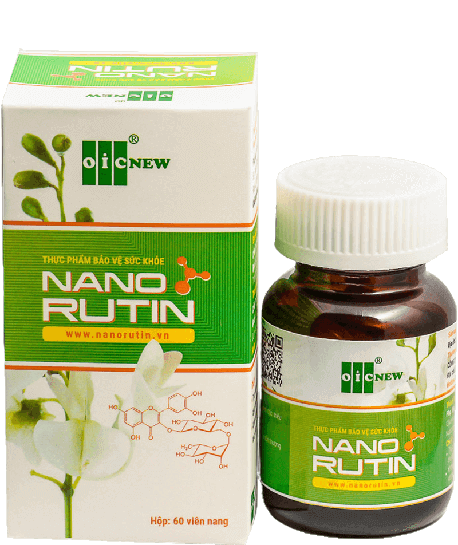 Viên nang Nano Rutin OIC New Hỗ trợ tăng cường sức bền thành mạch, giảm nguy cơ tăng huyết áp, giảm các triệu chứng của trĩ (Hộp 1 Lọ 60viên)